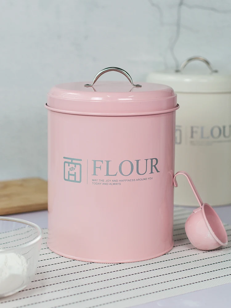 Round Type Baking Flour Storag - Baking Powder Kitchen 评论和价格