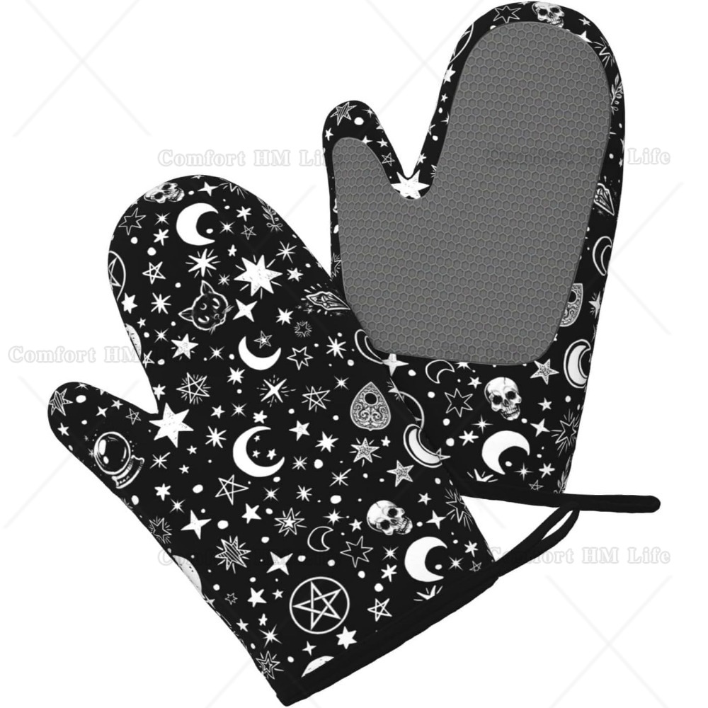 Witch Cat Silicone Oven Mitts  - Kitchen Witch Baking 评论和价格