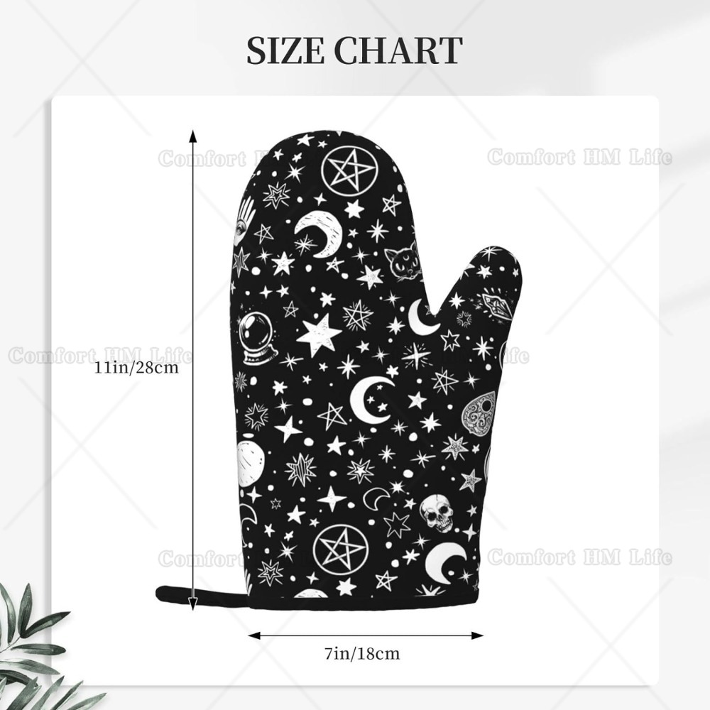 Witch Cat Silicone Oven Mitts  - Kitchen Witch Baking 评论和价格