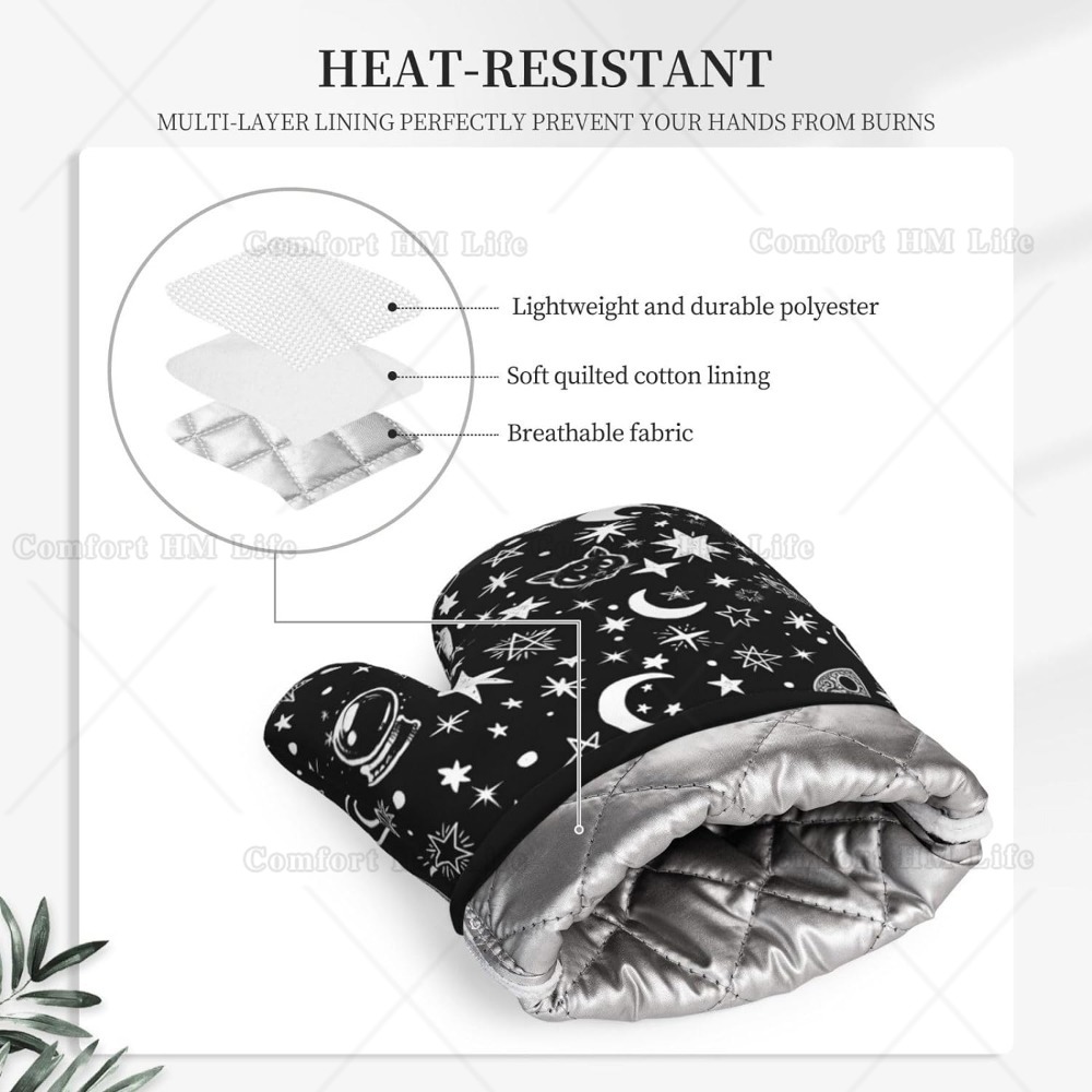 Witch Cat Silicone Oven Mitts  - Kitchen Witch Baking 评论和价格