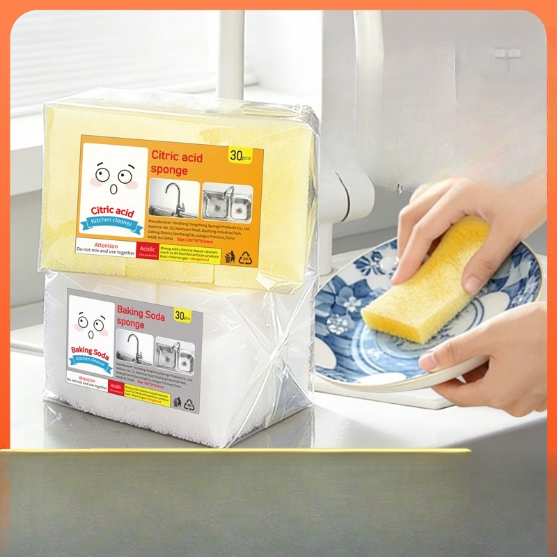 Dish Sponge Scouring Wipes Mul - Kitchen Cleaner With Baking Soda 评论和价格