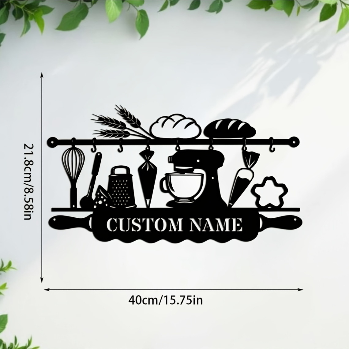 Personalized Kitchen Iron Wall - Kitchen For Baking 评论和价格