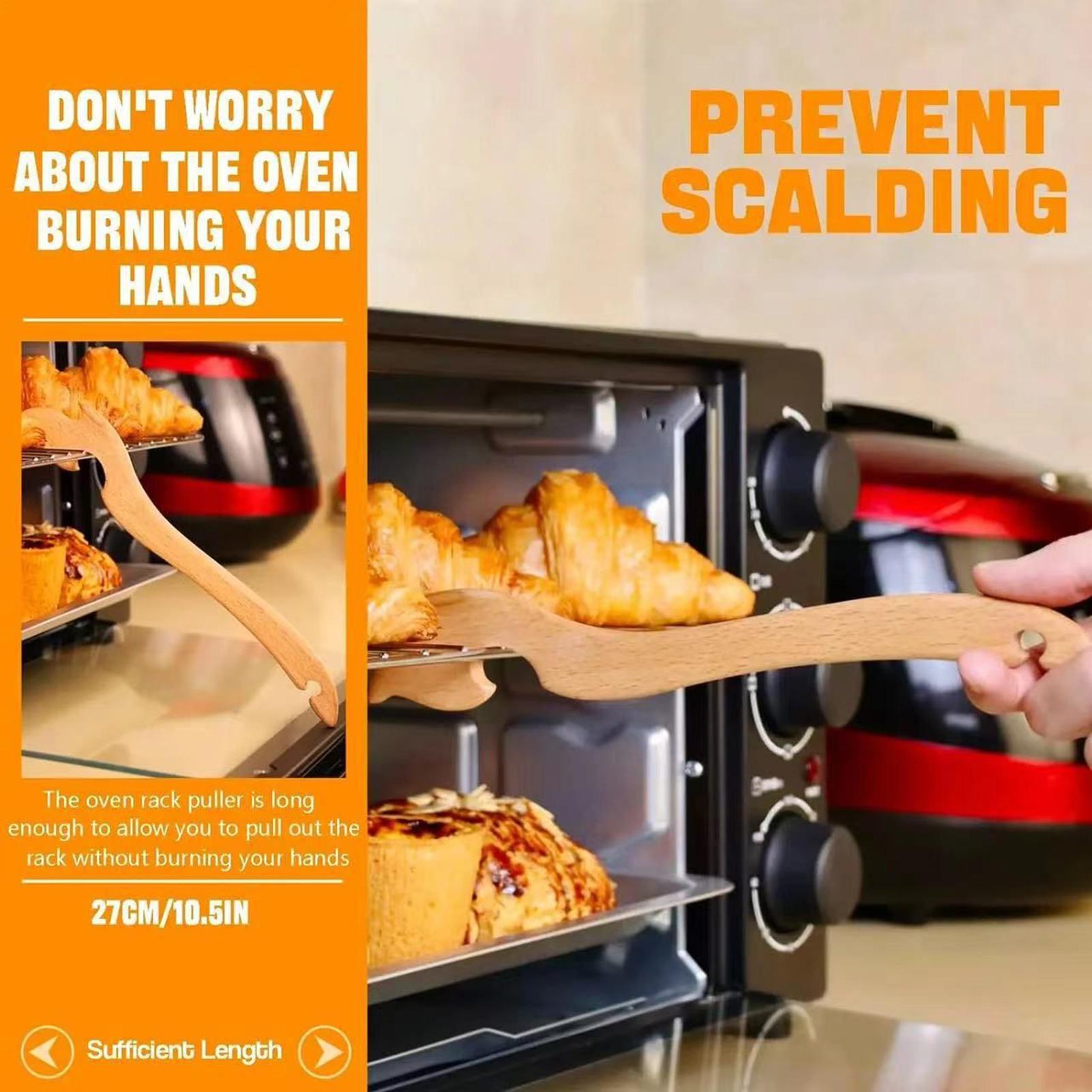 Oven Rack Puller Tool Wooden L - Cool Kitchen Baking Gadgets 评论和价格