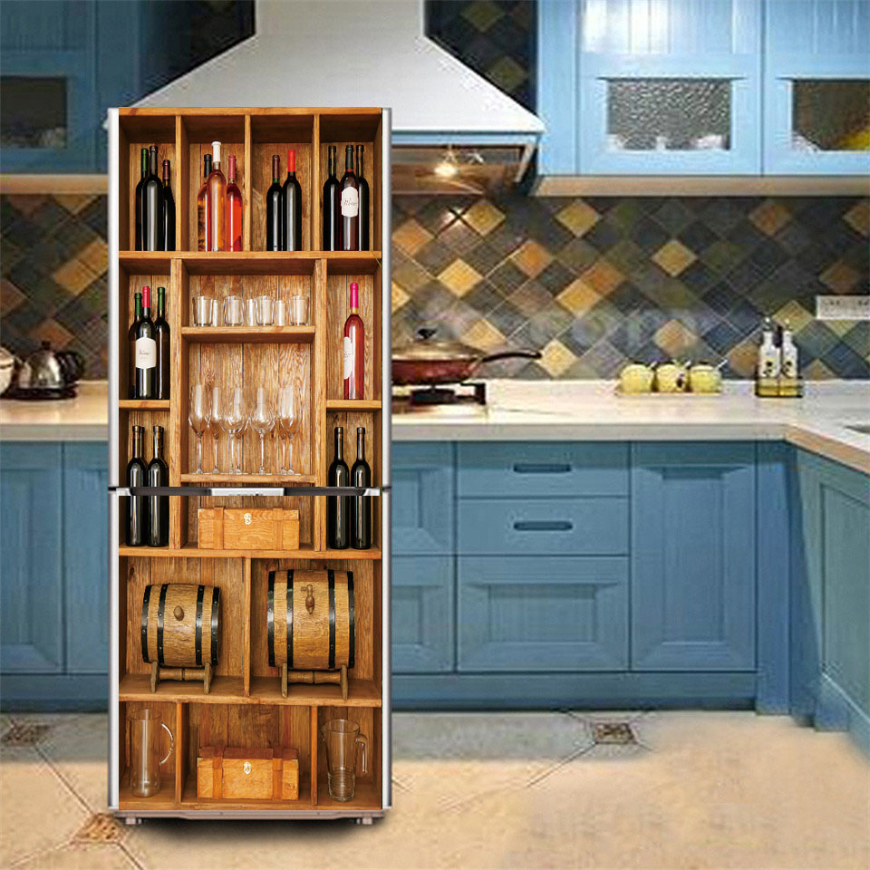 3d Sticker Refrigerator Waterp - Kitchen Baking Cabinet 评论和价格