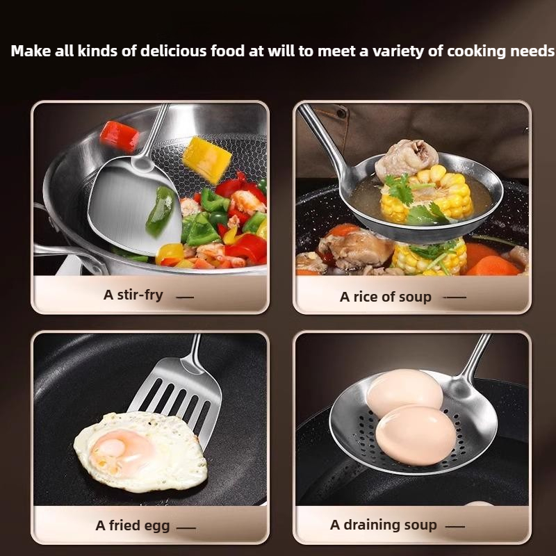 Food Stainless Steel Wok Spatu - Offset Spatula Set 评论和价格