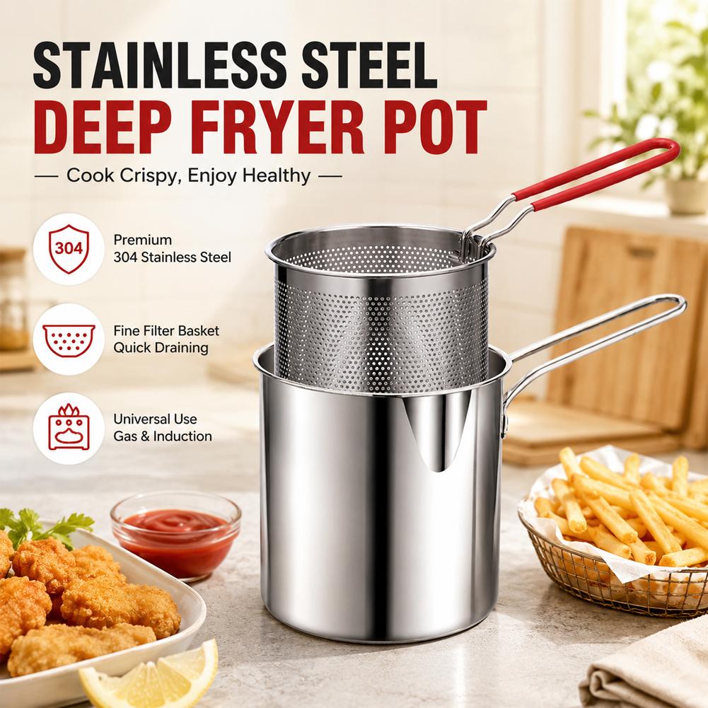 Stainless Steel Deep Fryer Pot - Miniature Baking Kitchen 评论和价格