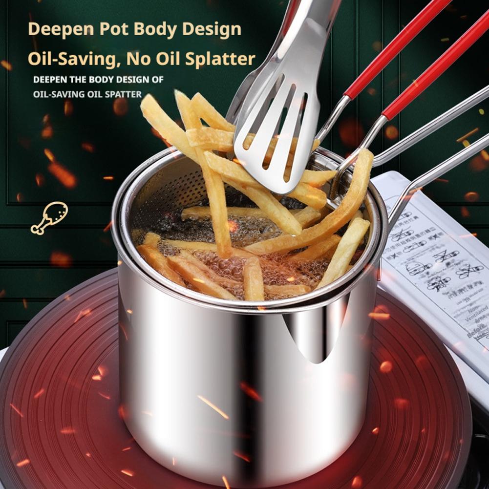 Stainless Steel Deep Fryer Pot - Miniature Baking Kitchen 评论和价格