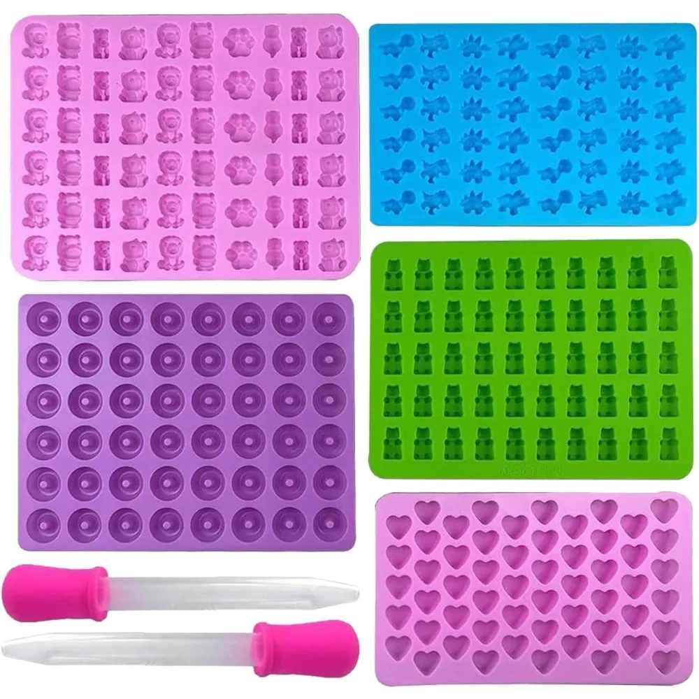 5Pcs Candy Silicone Moulds wit - Kitchen Baking Kit 评论和价格