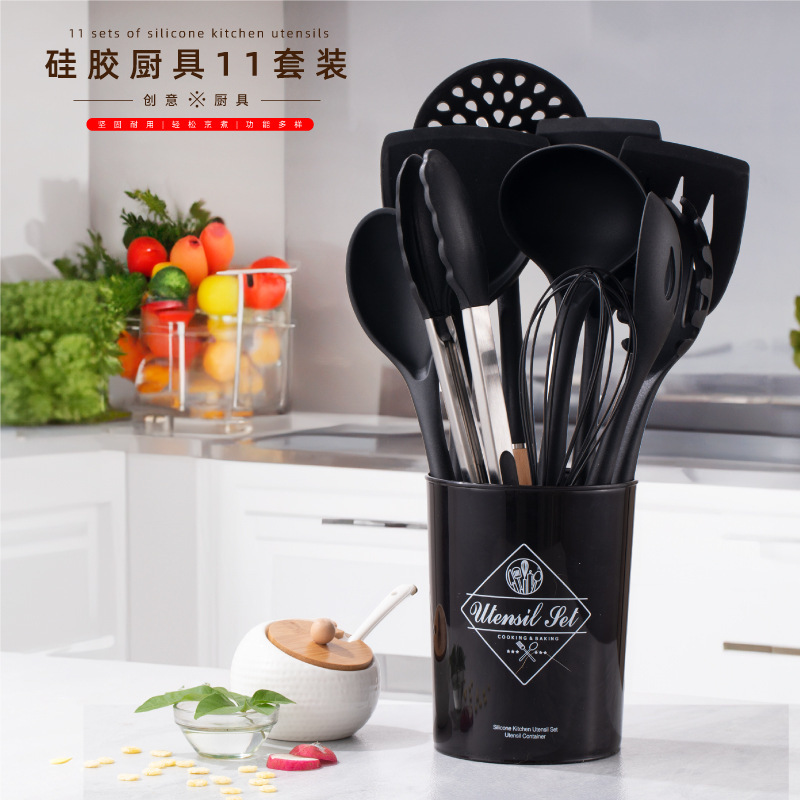 Silicone Cooking Utensils Set  - Offset Spatula Set 评论和价格