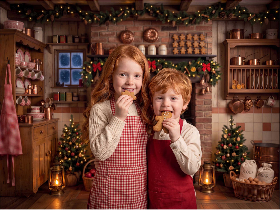 Christmas Baking Kitchen Backd - Baking Kitchen For Kids 评论和价格
