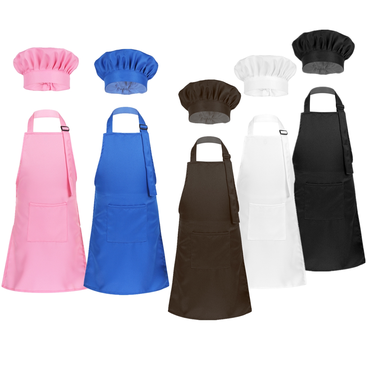 Unisex Chirdren Aprons Adjusta - Kitchen Kids Baking Set 评论和价格