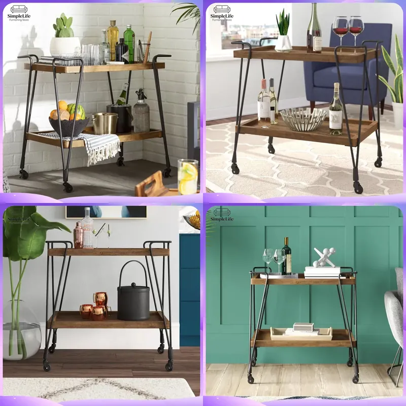 Kitchen Trolley with Wheels Ro - Kitchen Baking Trolley 评论和价格