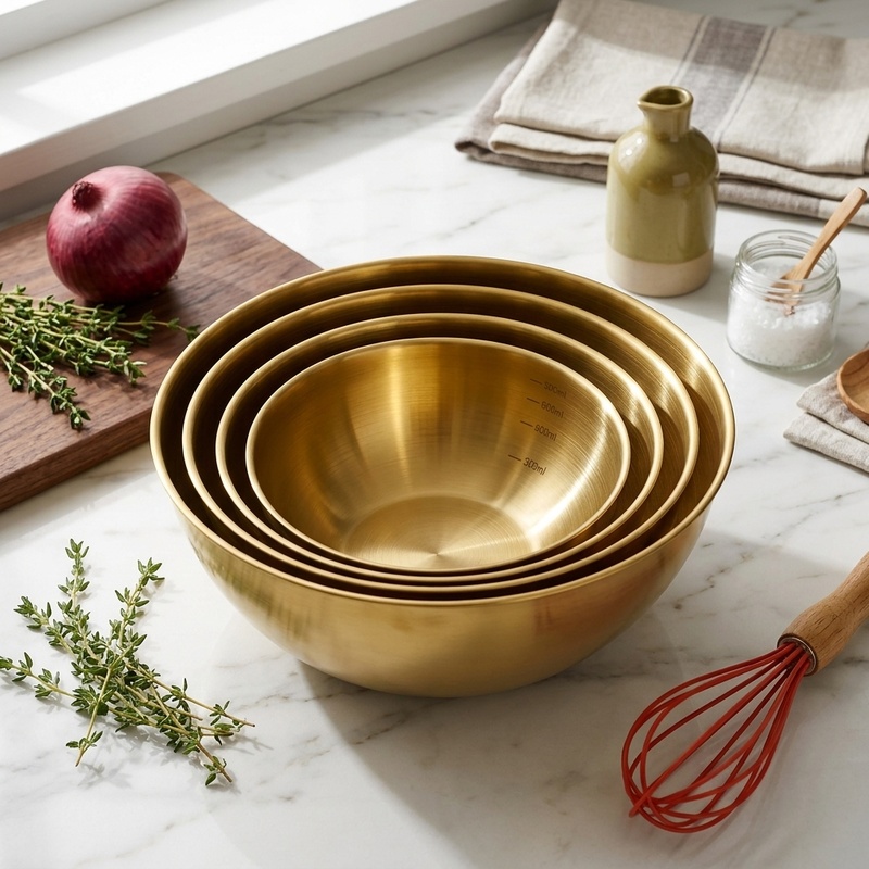 3PCS Stainless Steel Mixing Bo - Kitchen Baking Kit 评论和价格