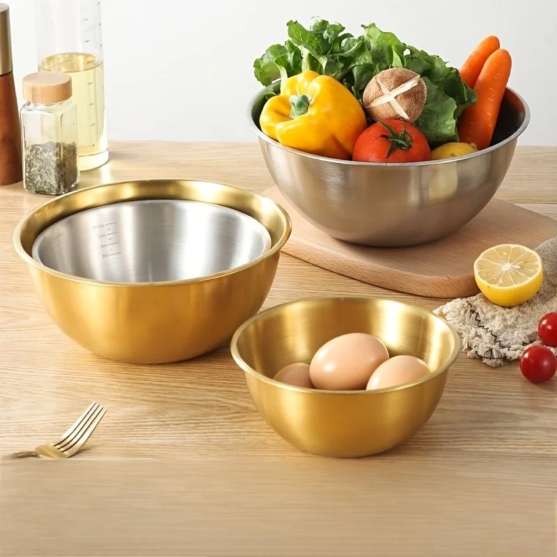 3PCS Stainless Steel Mixing Bo - Kitchen Baking Kit 评论和价格