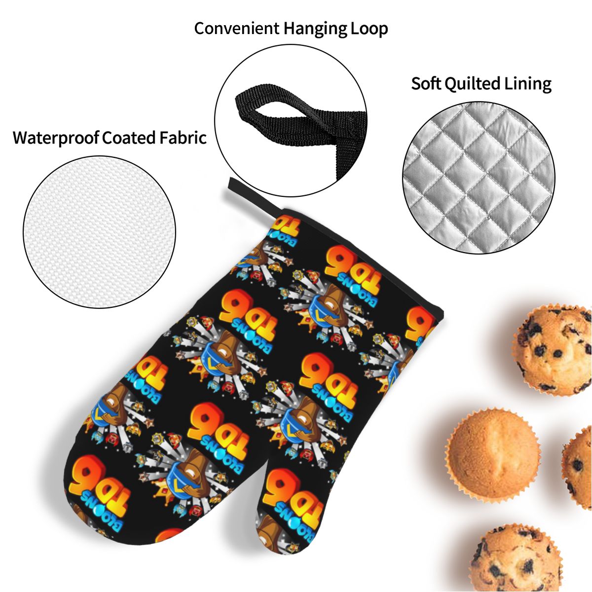 Bloons Td 6 For Kids Oven Mitt - Kitchen Kids Baking Set 评论和价格